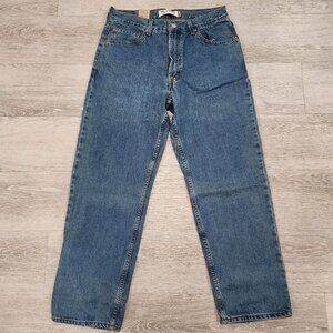 NWT Levi's 550 Relaxed Fit Cottom Blue Denim Jeans Men's Size 36 x 30
